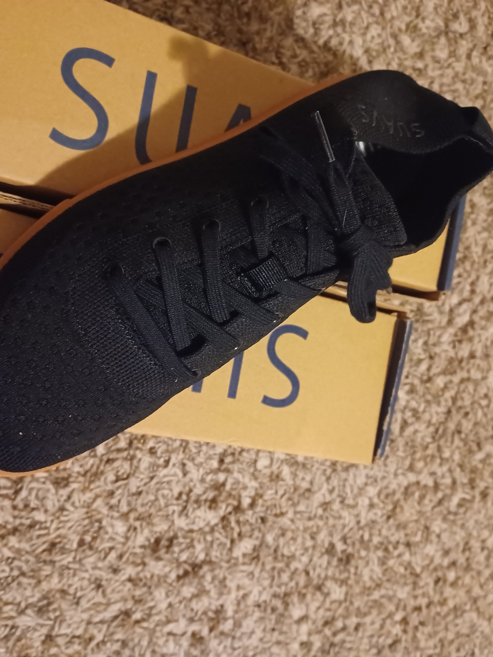 Suavs All-Black Knit Men's Sneaker - Casual Comfort